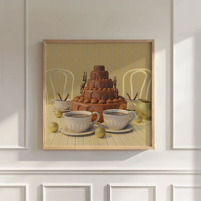 Chocolate Dive, Square, Wall Art