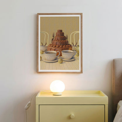 Chocolate Dive, Vertical, Framed Art