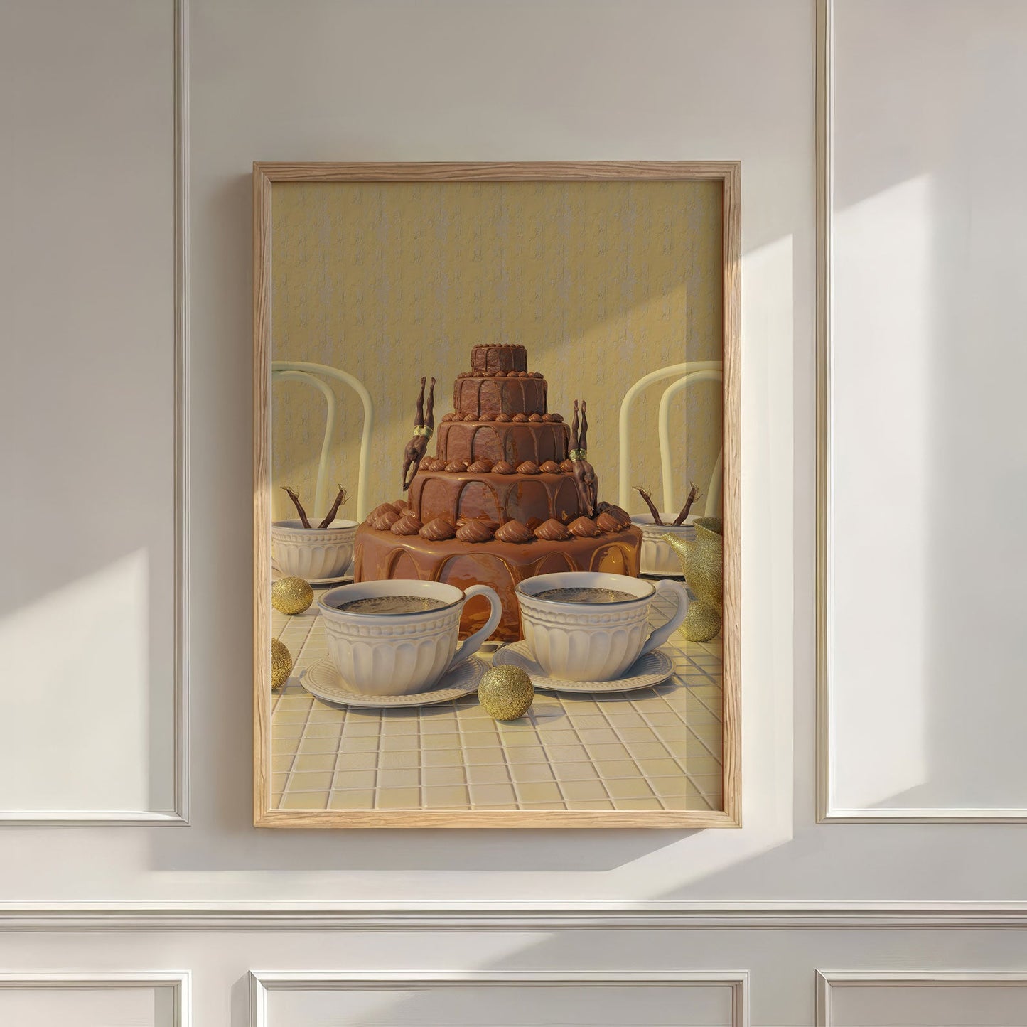 Chocolate Dive, Vertical, Wall Art