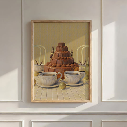 Chocolate Dive, Vertical, Wall Art
