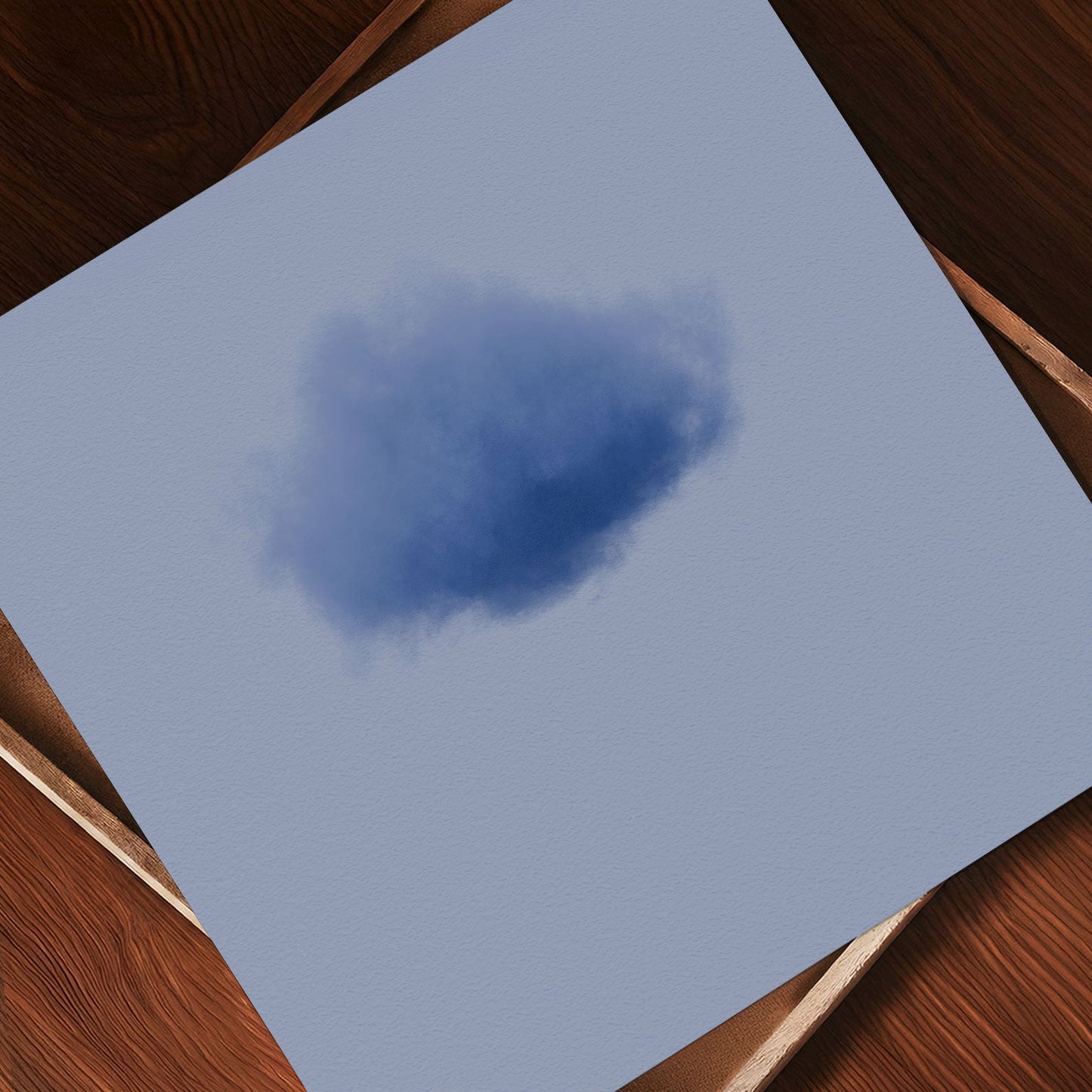 Art Print Showcase Of Colorful Cloud · Blue, Square