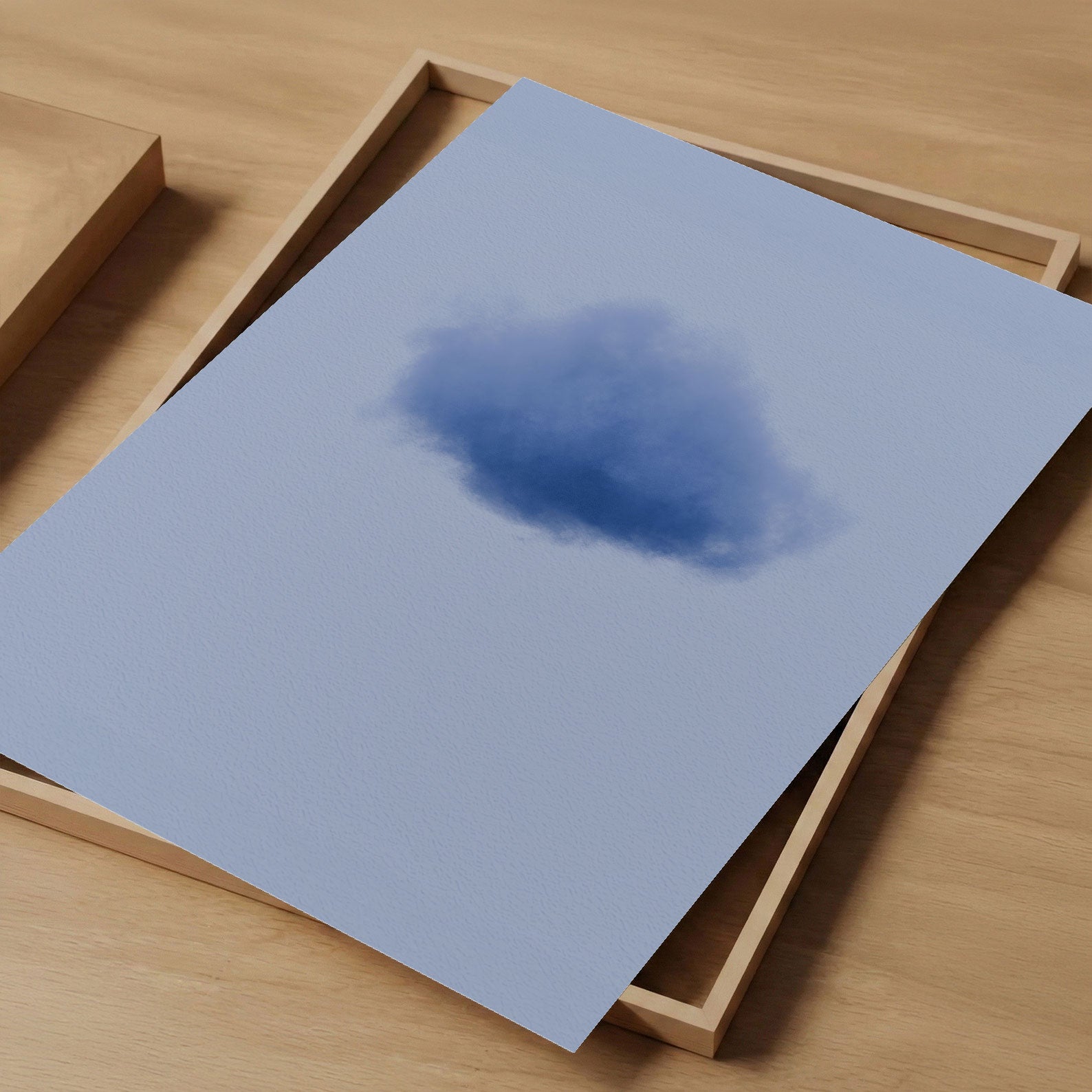 Art Print Showcase Of Colorful Cloud · Blue, Vertical