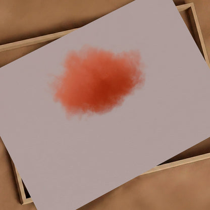 Art Print Showcase Of Colorful Cloud · Burnt Orange, Horizontal