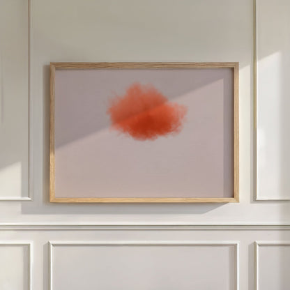 Colorful Cloud · Burnt Orange, Wall Art, Horizontal