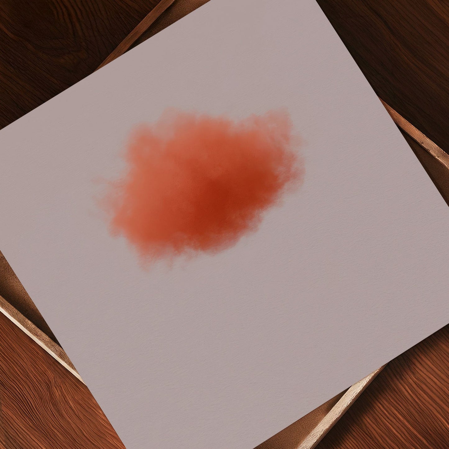 Art Print Showcase Of Colorful Cloud · Burnt Orange, Square
