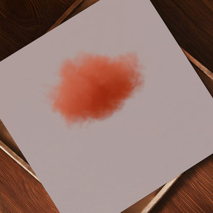 Art Print Showcase Of Colorful Cloud · Burnt Orange, Square