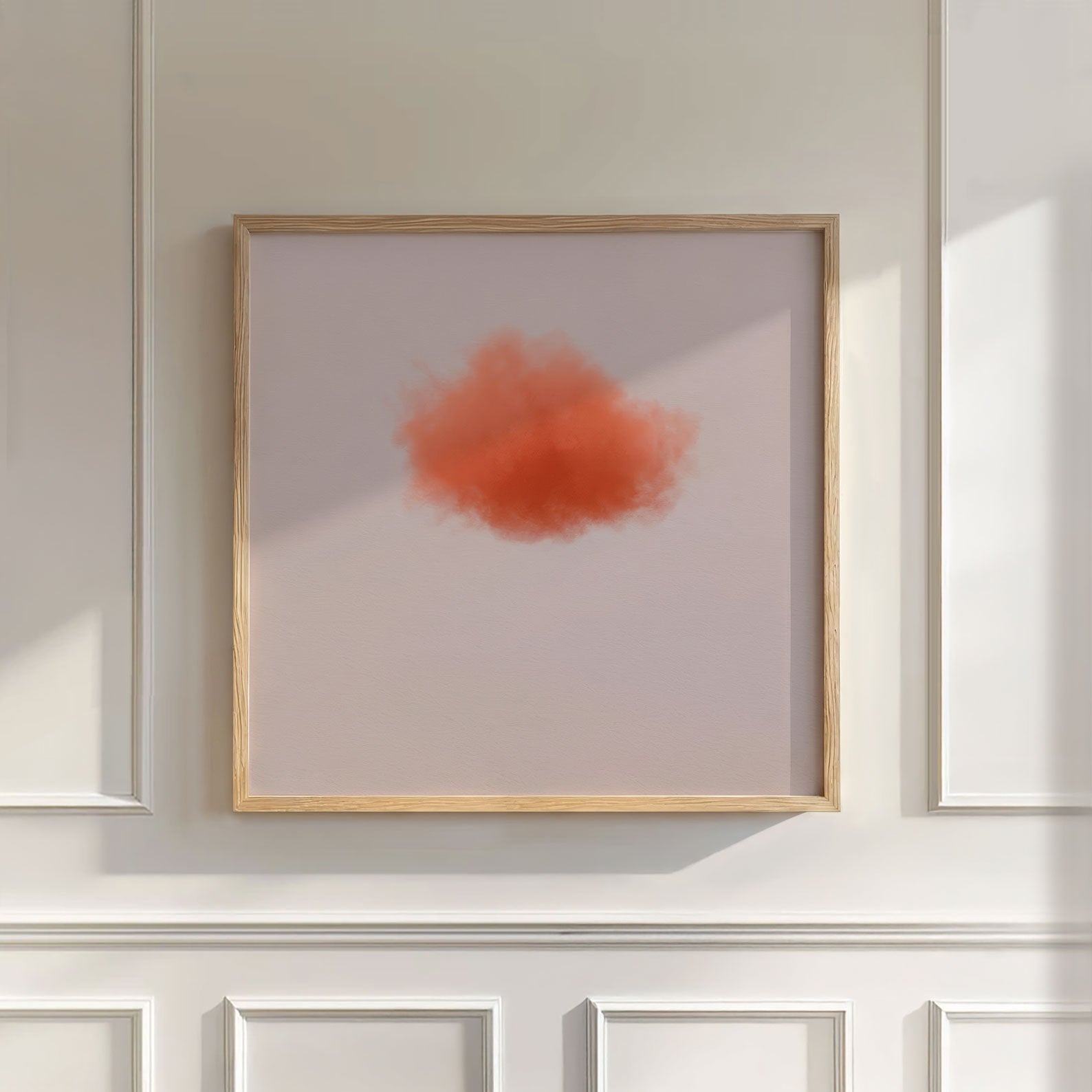 Colorful Cloud · Burnt Orange, Wall Art, Square