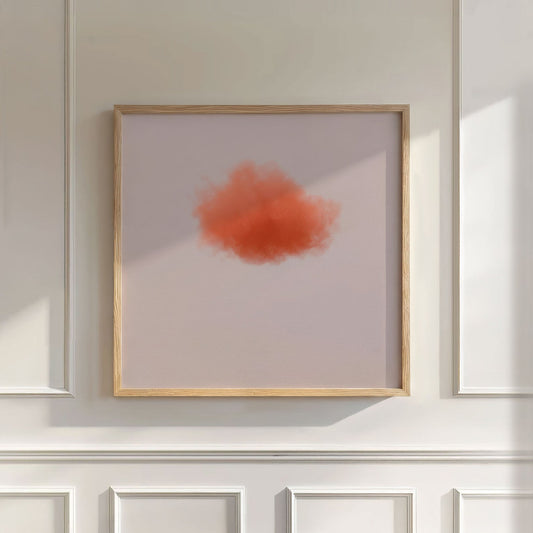 Colorful Cloud · Burnt Orange, Wall Art, Square