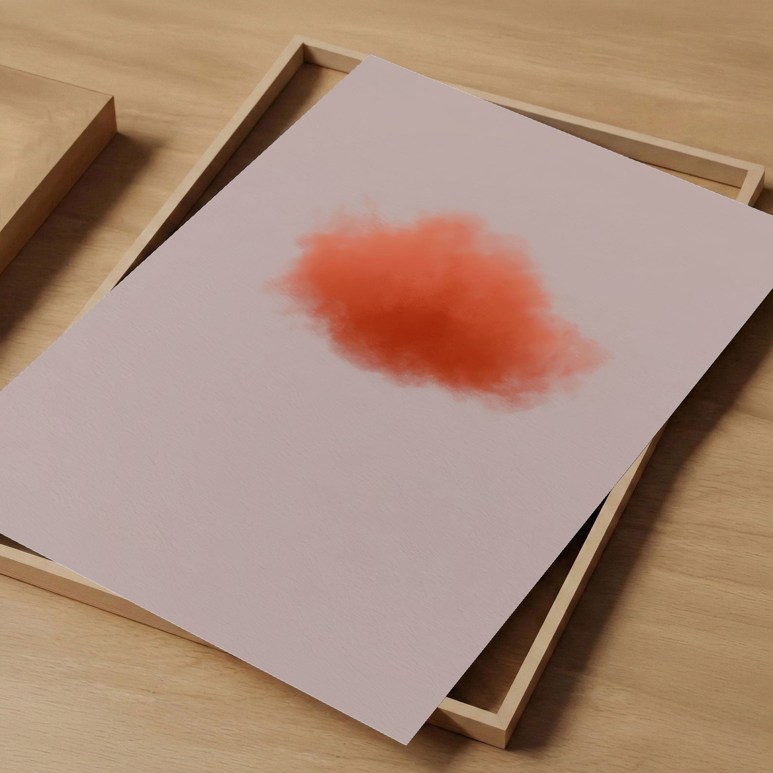 Art Print Showcase Of Colorful Cloud · Burnt Orange, Vertical