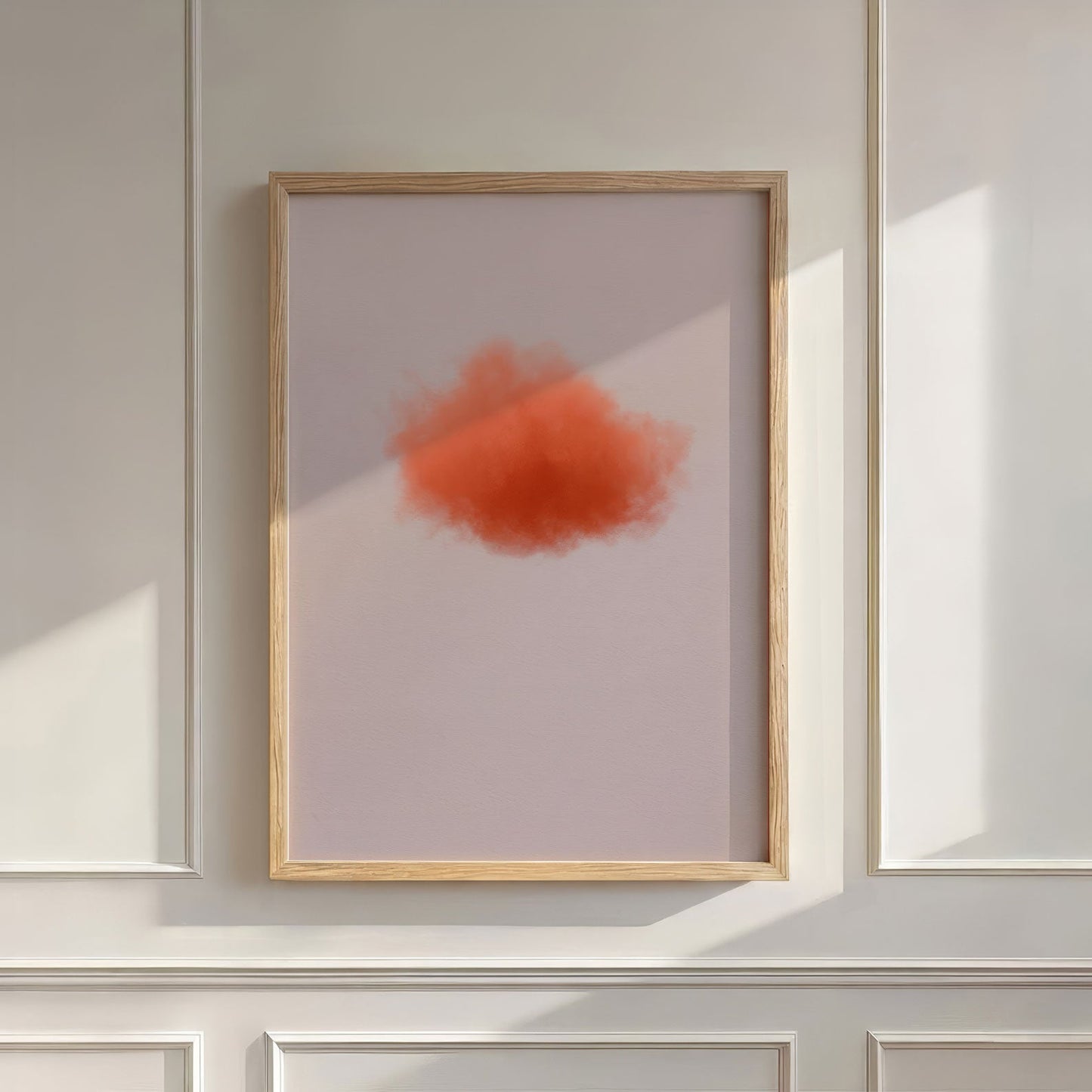 Colorful Cloud · Burnt Orange, Wall Art, Vertical