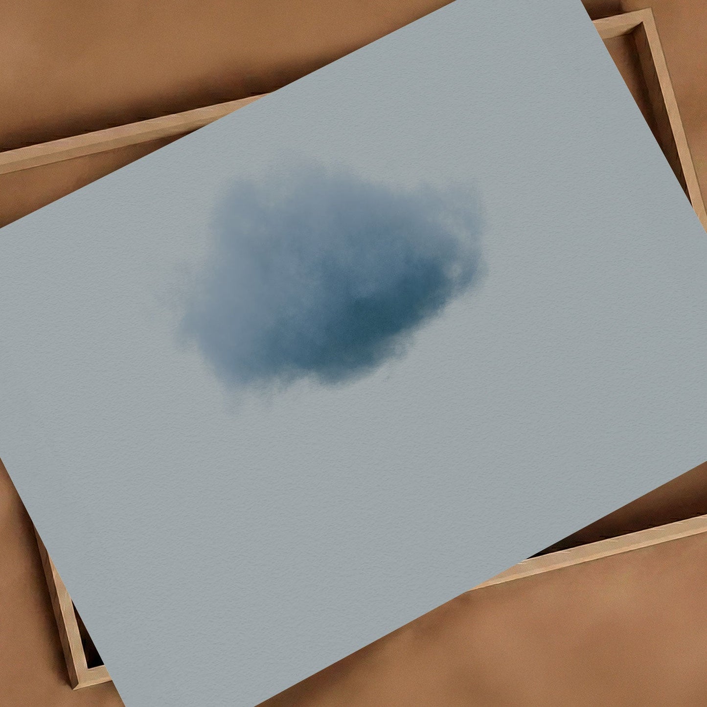 Art Print Showcase Of Colorful Cloud · Dusty Blue, Horizontal