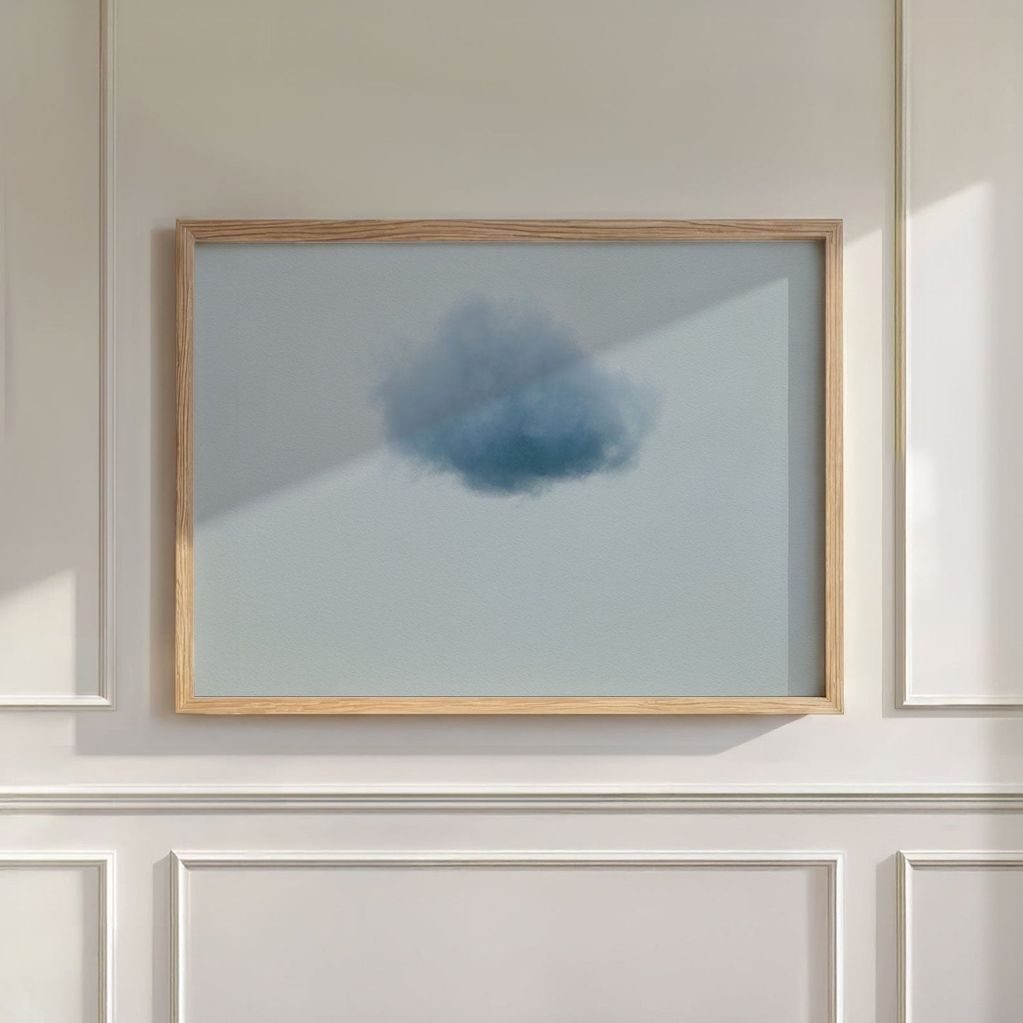 Colorful Cloud · Dusty Blue, Wall Art, Horizontal
