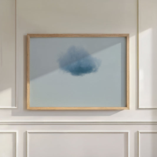 Colorful Cloud · Dusty Blue, Wall Art, Horizontal