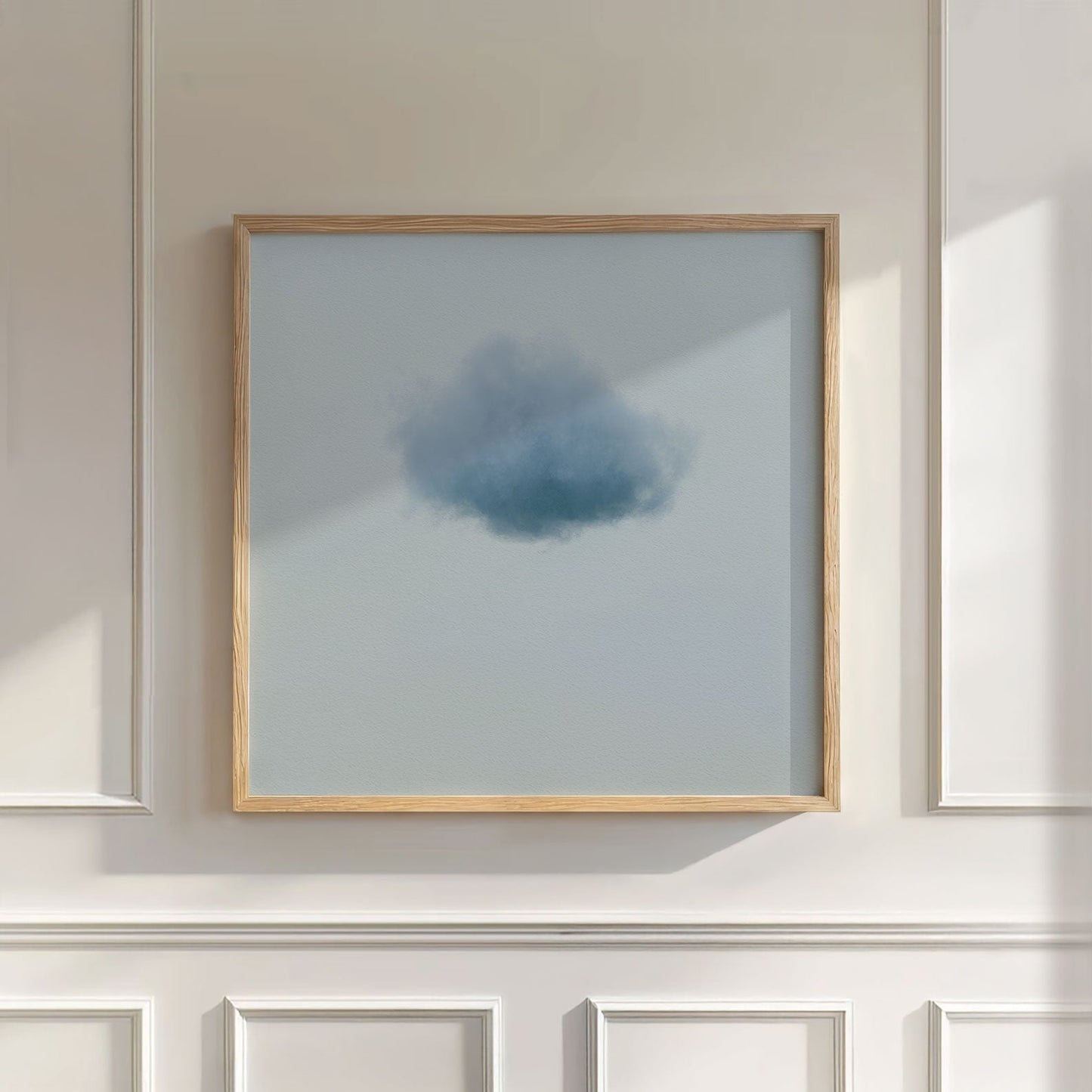 Colorful Cloud · Dusty Blue, Wall Art, Square