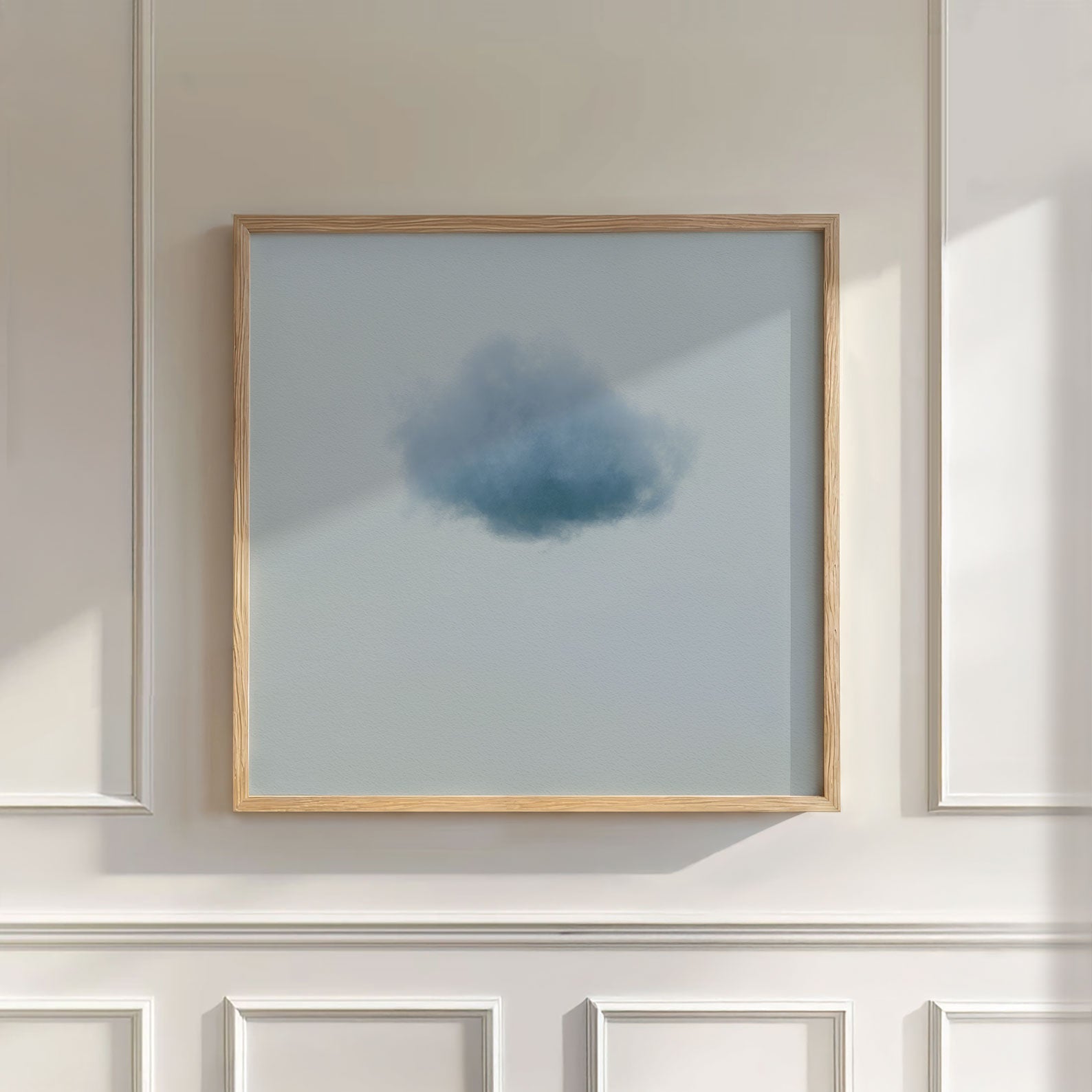 Colorful Cloud · Dusty Blue, Wall Art, Square