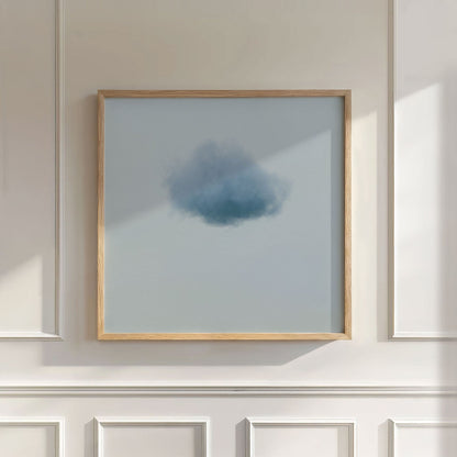 Colorful Cloud · Dusty Blue, Wall Art, Square