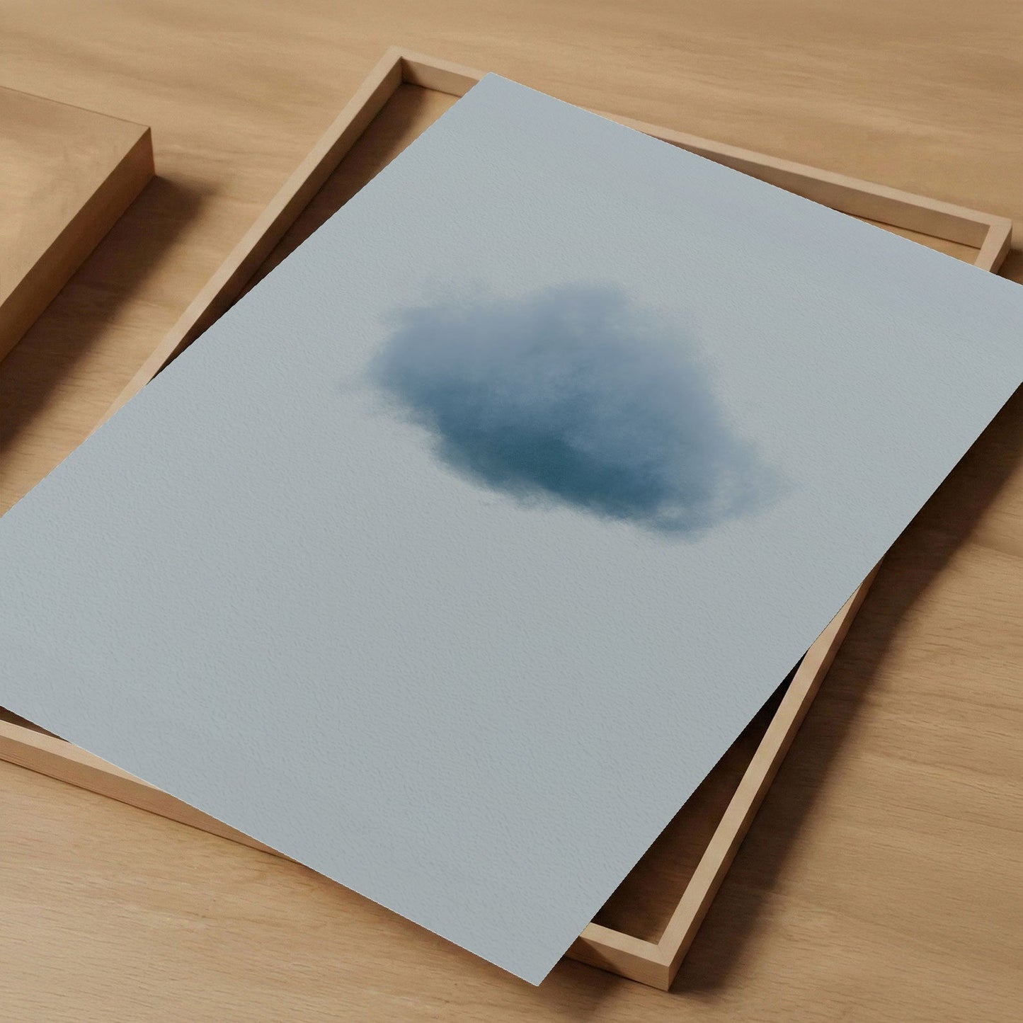 Art Print Showcase Of Colorful Cloud · Dusty Blue, Vertical
