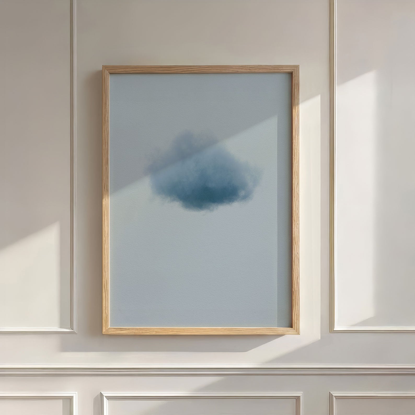 Colorful Cloud · Dusty Blue, Wall Art, Vertical
