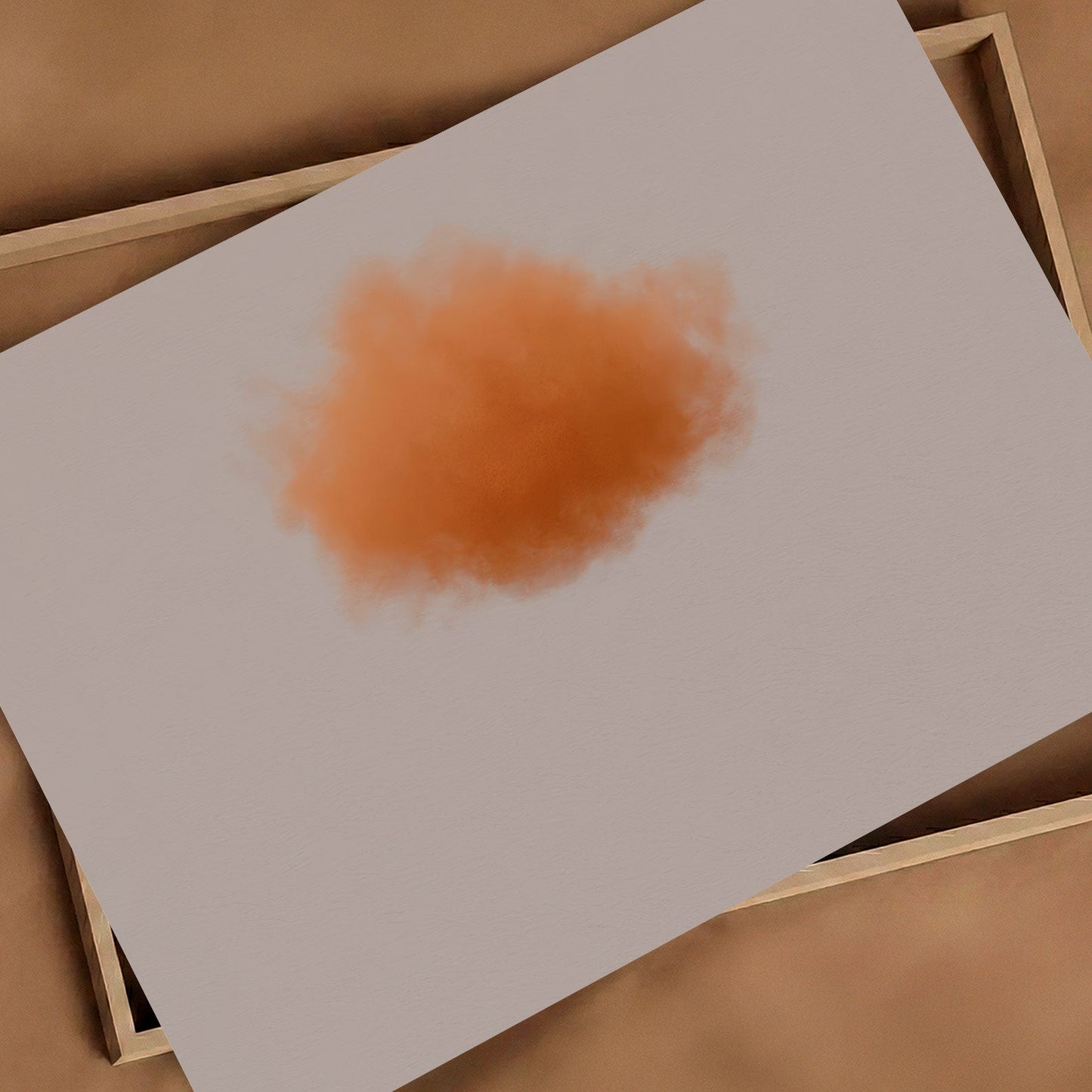 Art Print Showcase Of Colorful Cloud · Orange, Horizontal