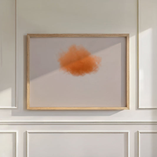 Colorful Cloud · Orange, Wall Art, Horizontal