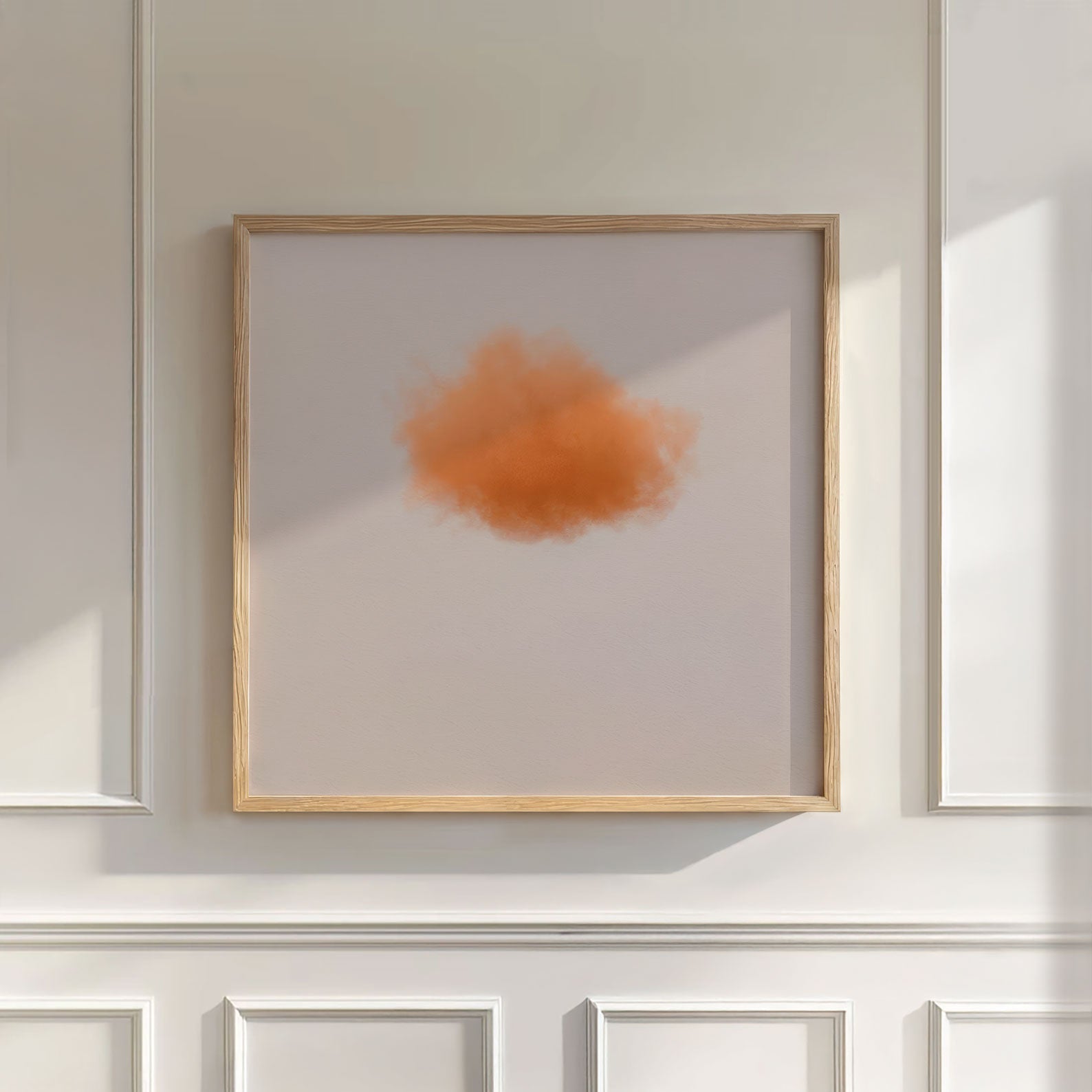 Colorful Cloud · Orange, Wall Art, Square