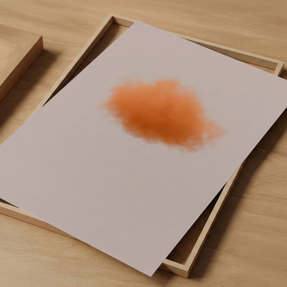 Art Print Showcase Of Colorful Cloud · Orange, Vertical
