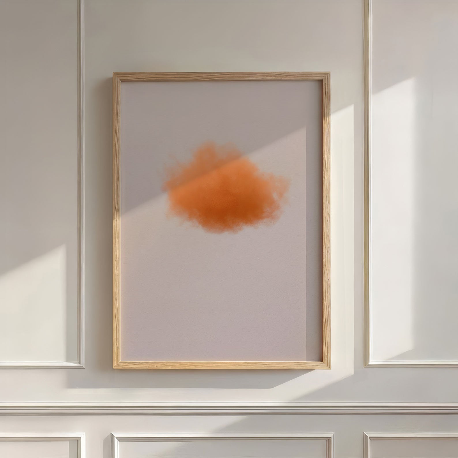 Colorful Cloud · Orange, Wall Art, Vertical