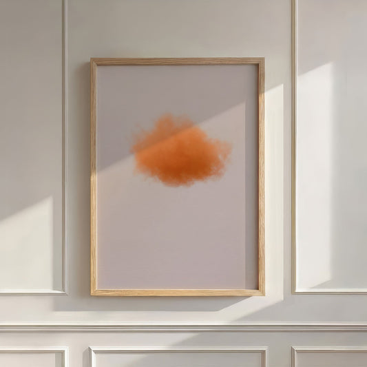 Colorful Cloud · Orange, Wall Art, Vertical