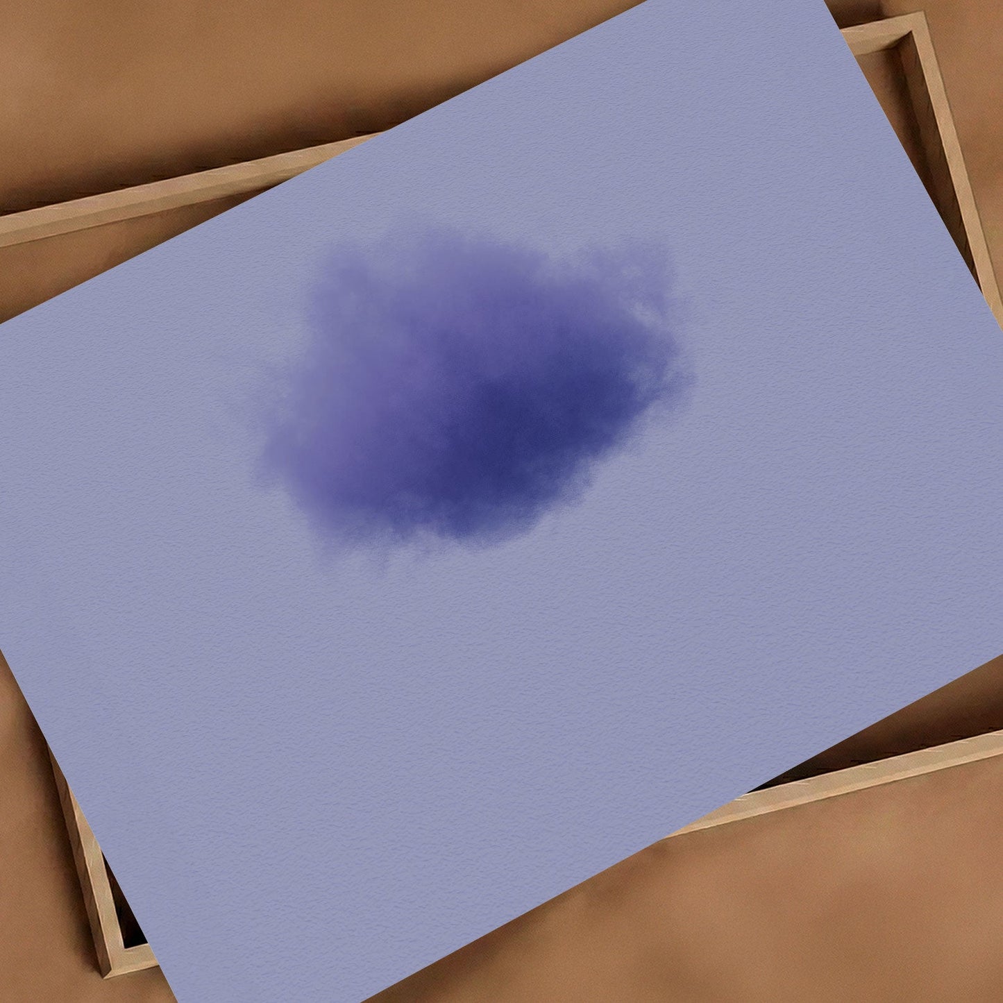 Art Print Showcase Of Colorful Cloud · Purple, Horizontal