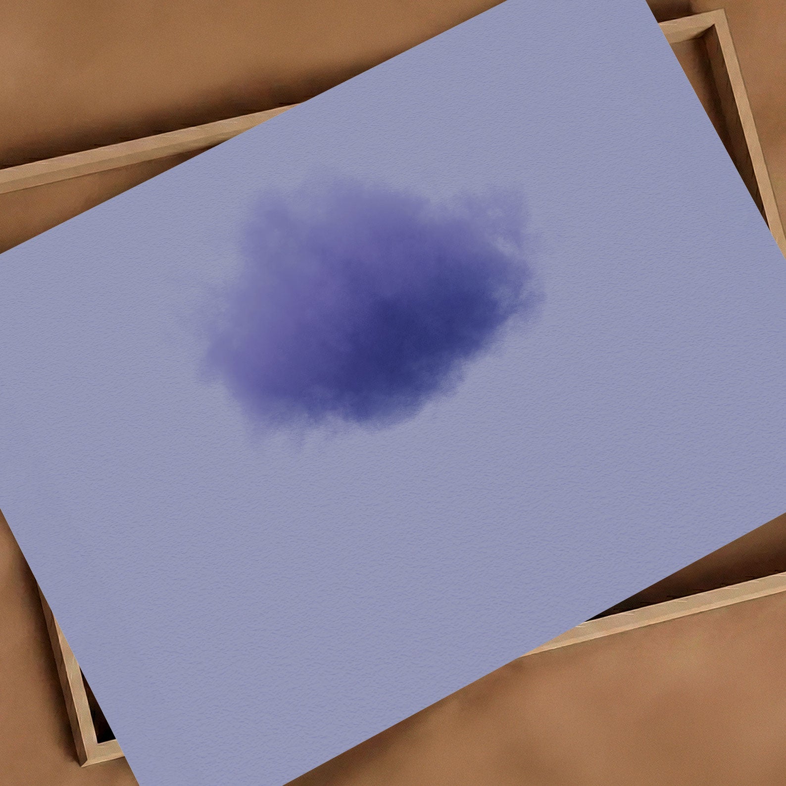 Art Print Showcase Of Colorful Cloud · Purple, Horizontal