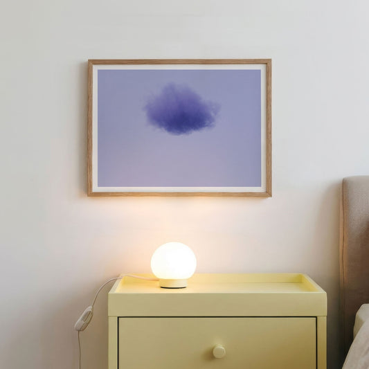 Framed Wall Art Of Colorful Cloud · Purple, Horizontal
