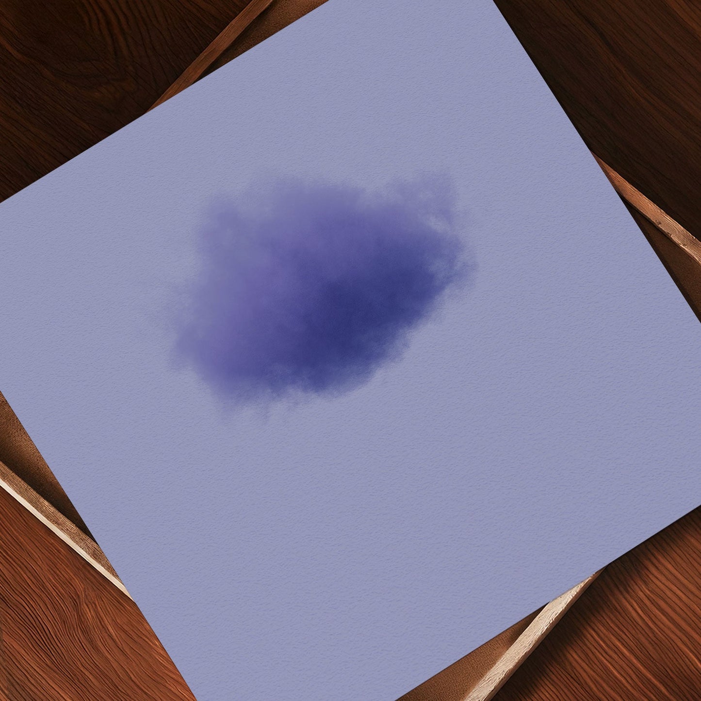 Art Print Showcase Of Colorful Cloud · Purple, Square