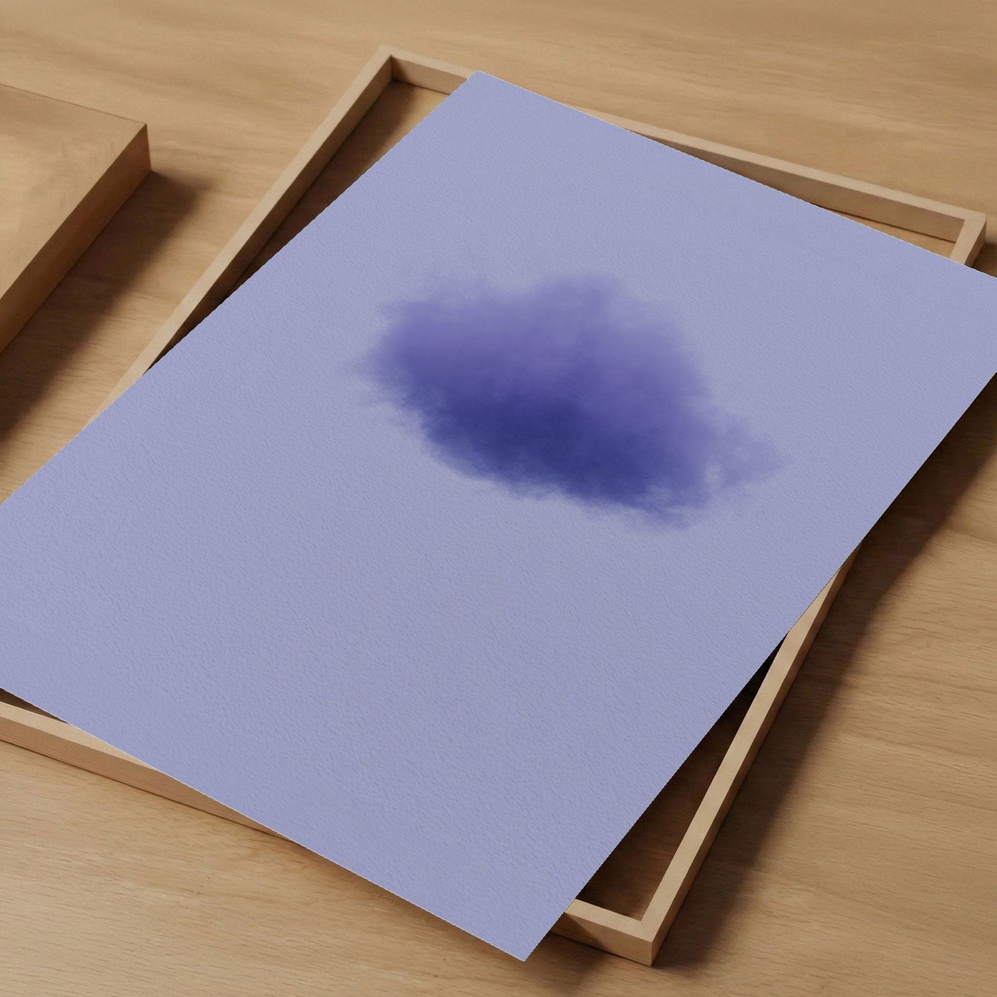 Art Print Showcase Of Colorful Cloud · Purple, Vertical