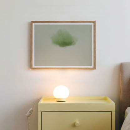 Framed Wall Art Of Colorful Cloud · Sage Green, Horizontal