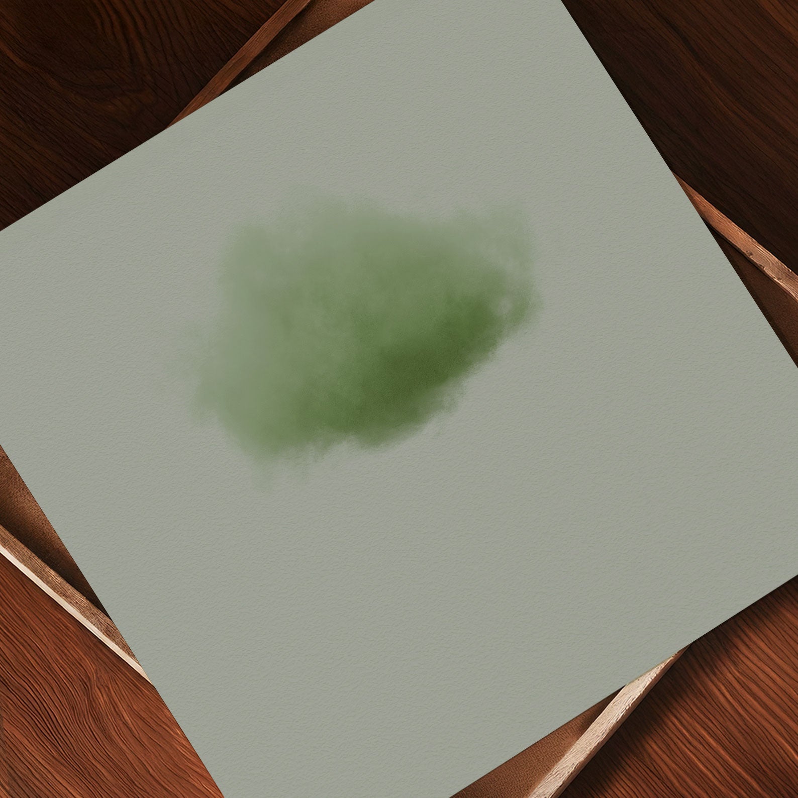 Art Print Showcase Of Colorful Cloud · Sage Green, Square