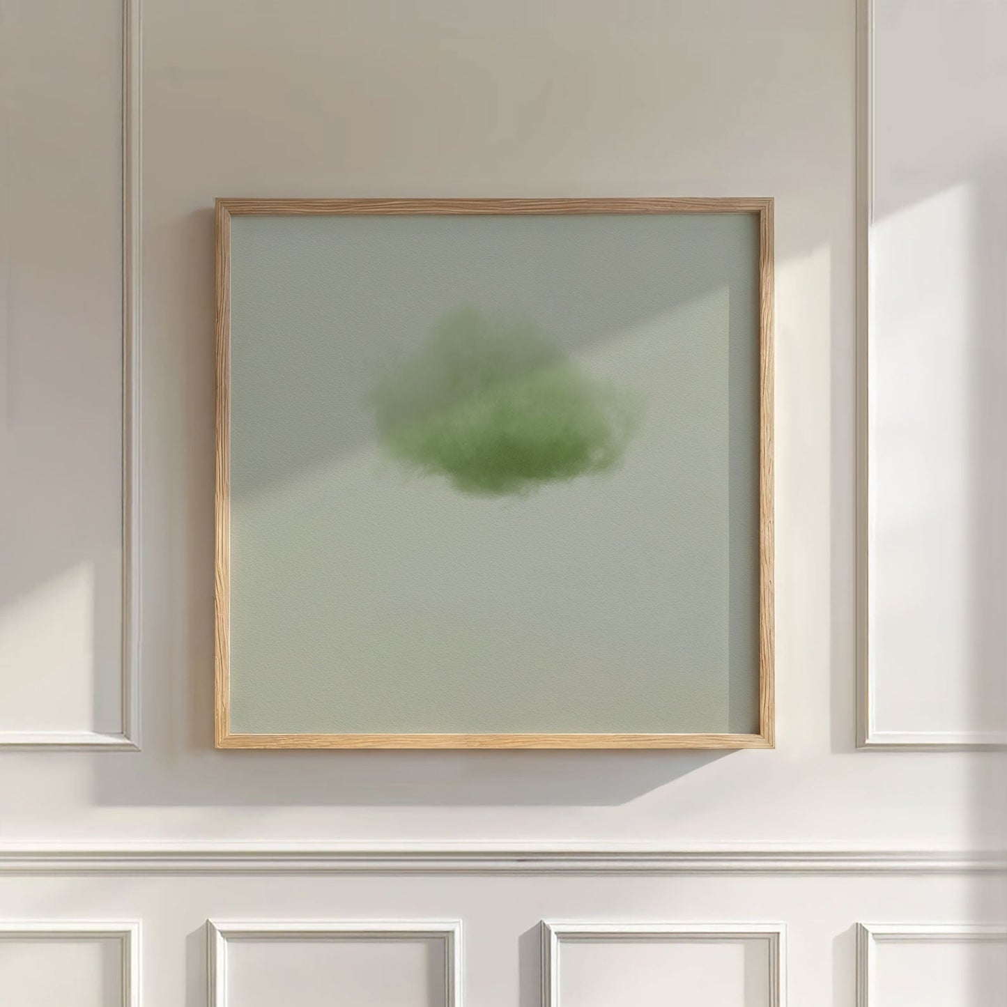 Colorful Cloud · Sage Green, Wall Art, Square