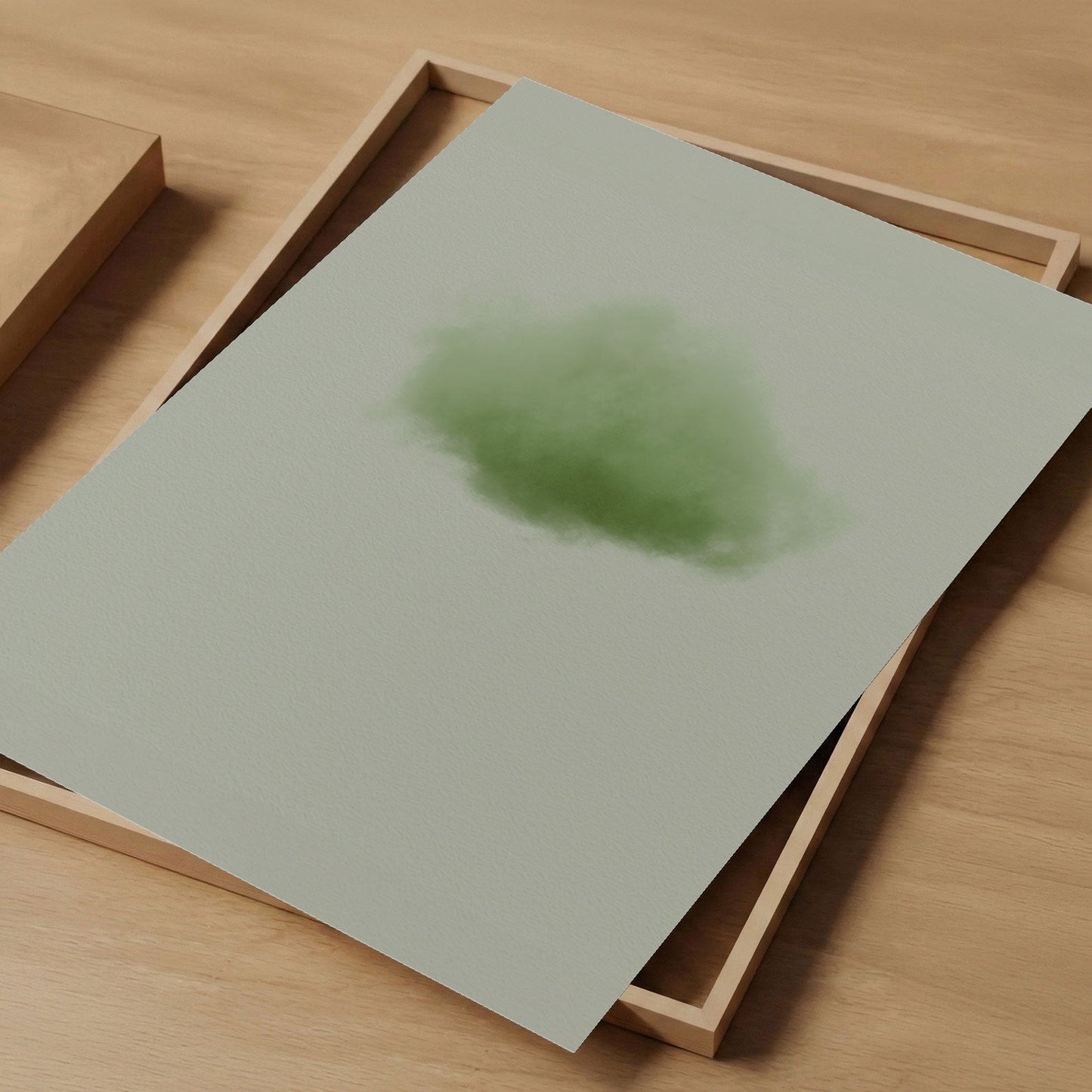 Art Print Showcase Of Colorful Cloud · Sage Green, Vertical