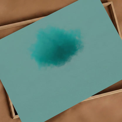 Art Print Showcase Of Colorful Cloud · Tiffany Blue, Horizontal