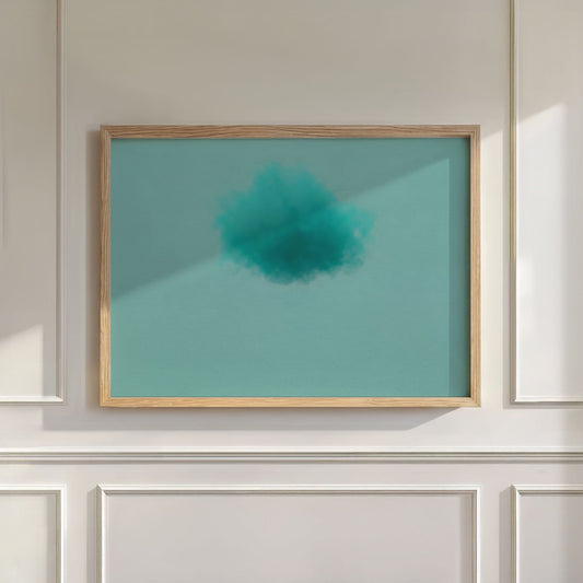 Colorful Cloud · Tiffany Blue, Wall Art, Horizontal