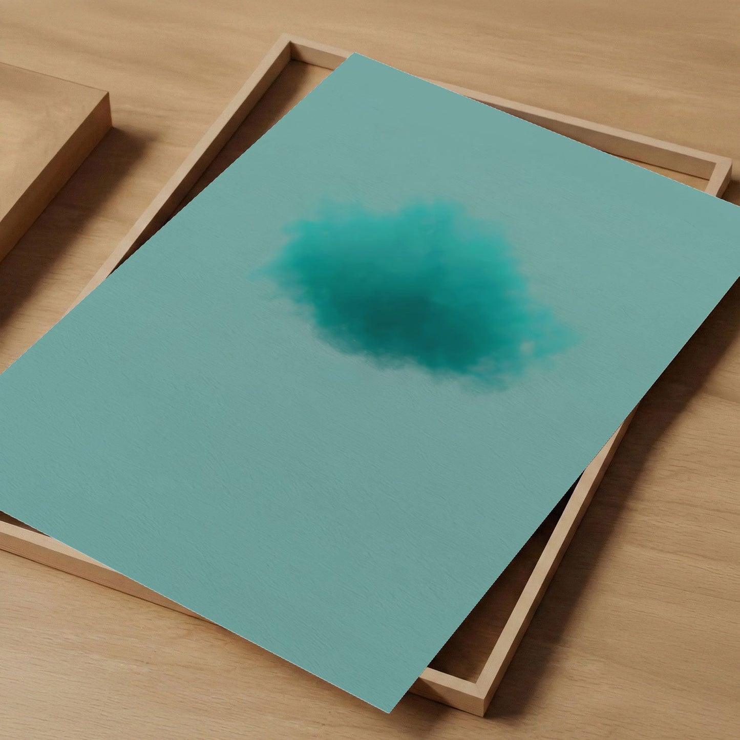 Art Print Showcase Of Colorful Cloud · Tiffany Blue, Vertical
