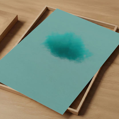 Art Print Showcase Of Colorful Cloud · Tiffany Blue, Vertical