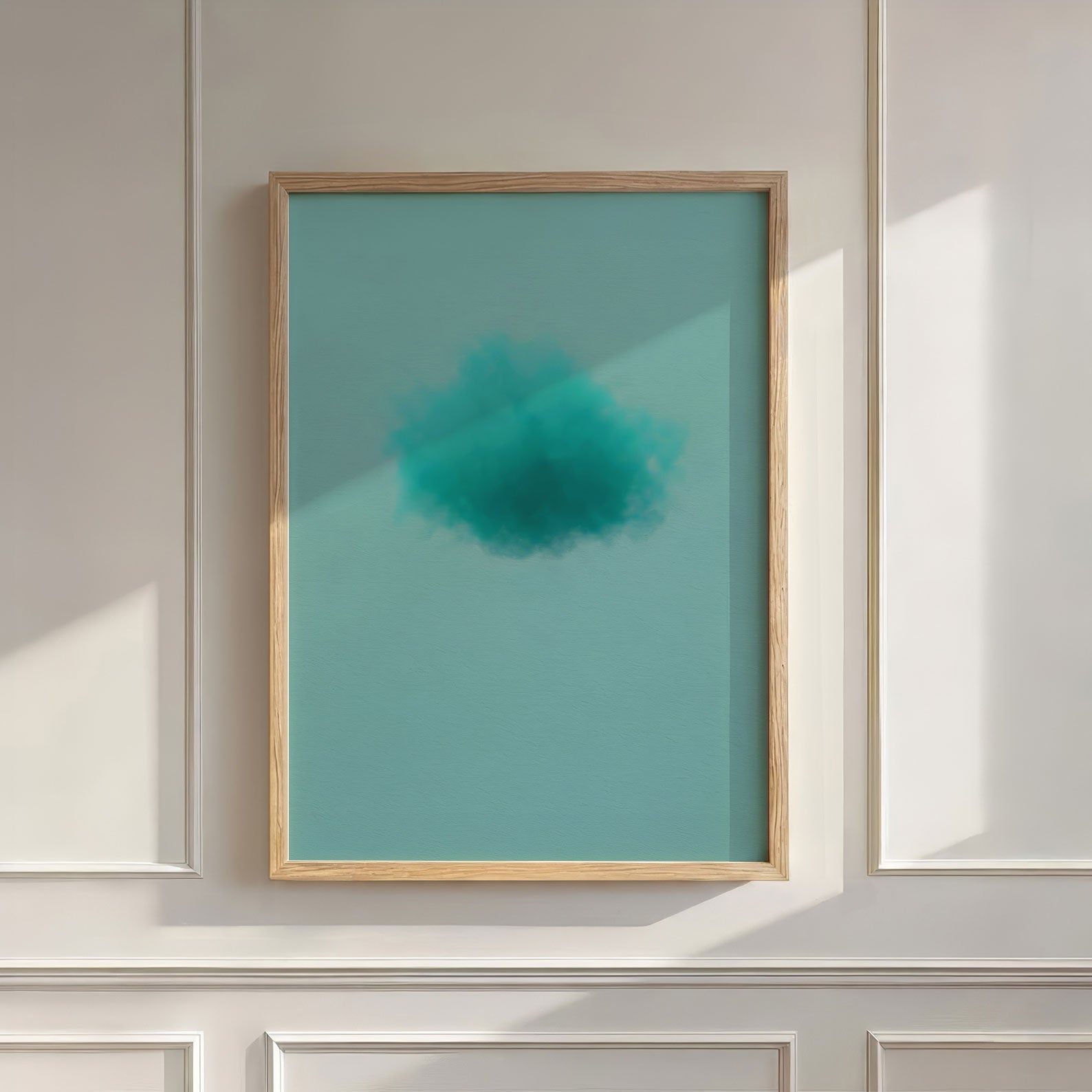 Colorful Cloud · Tiffany Blue, Wall Art, Vertical