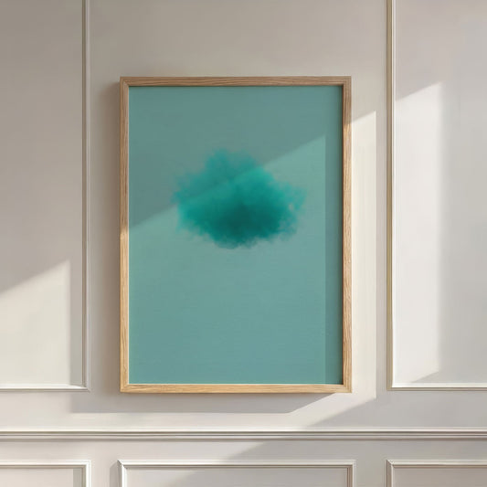 Colorful Cloud · Tiffany Blue, Wall Art, Vertical