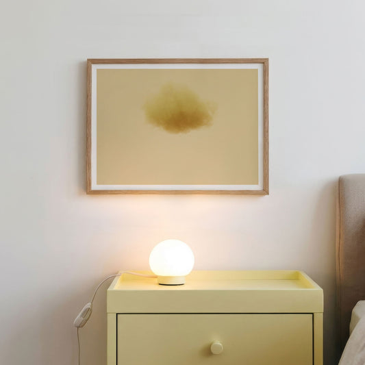Framed Wall Art Of Colorful Cloud · Yellow, Horizontal