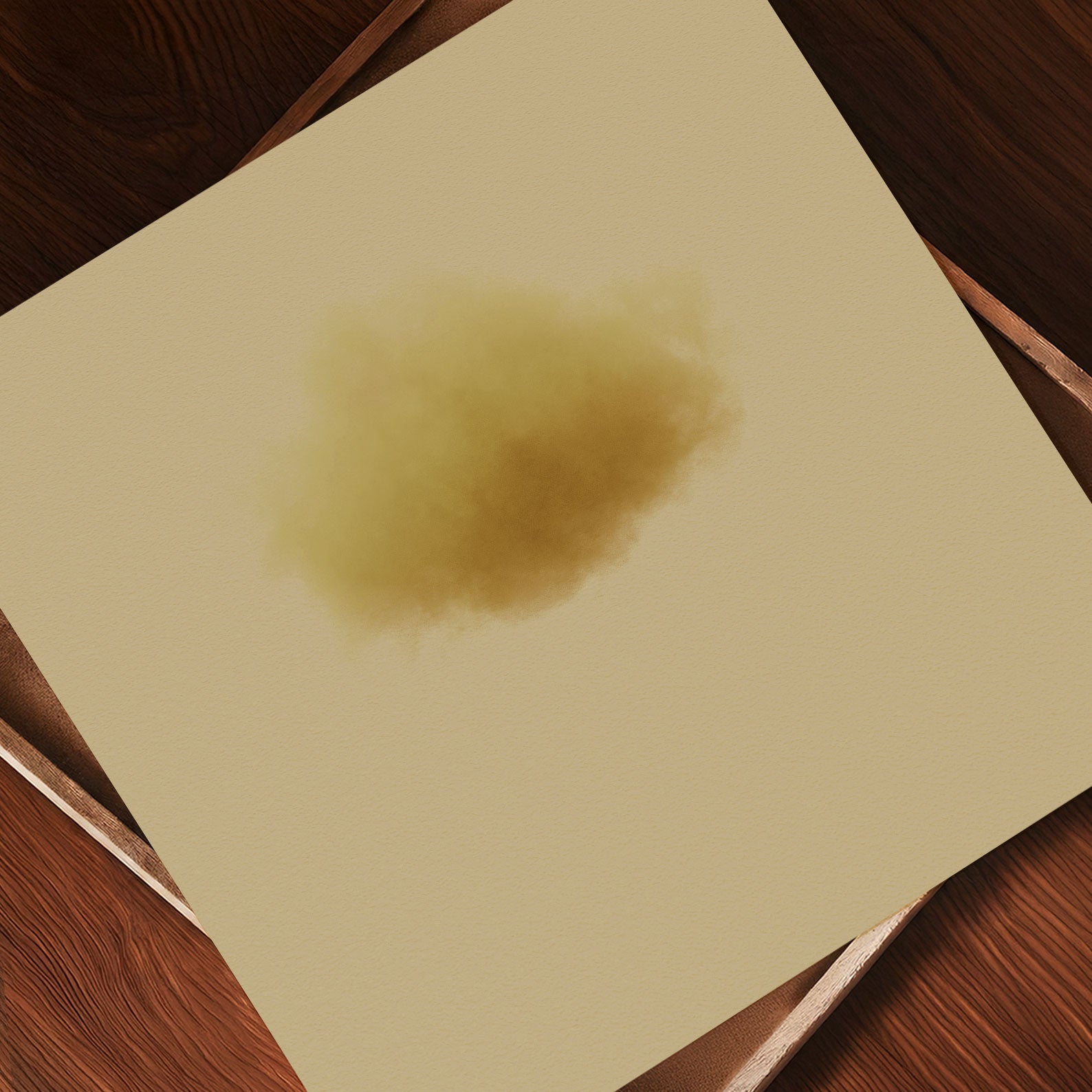 Art Print Showcase Of Colorful Cloud · Yellow, Square