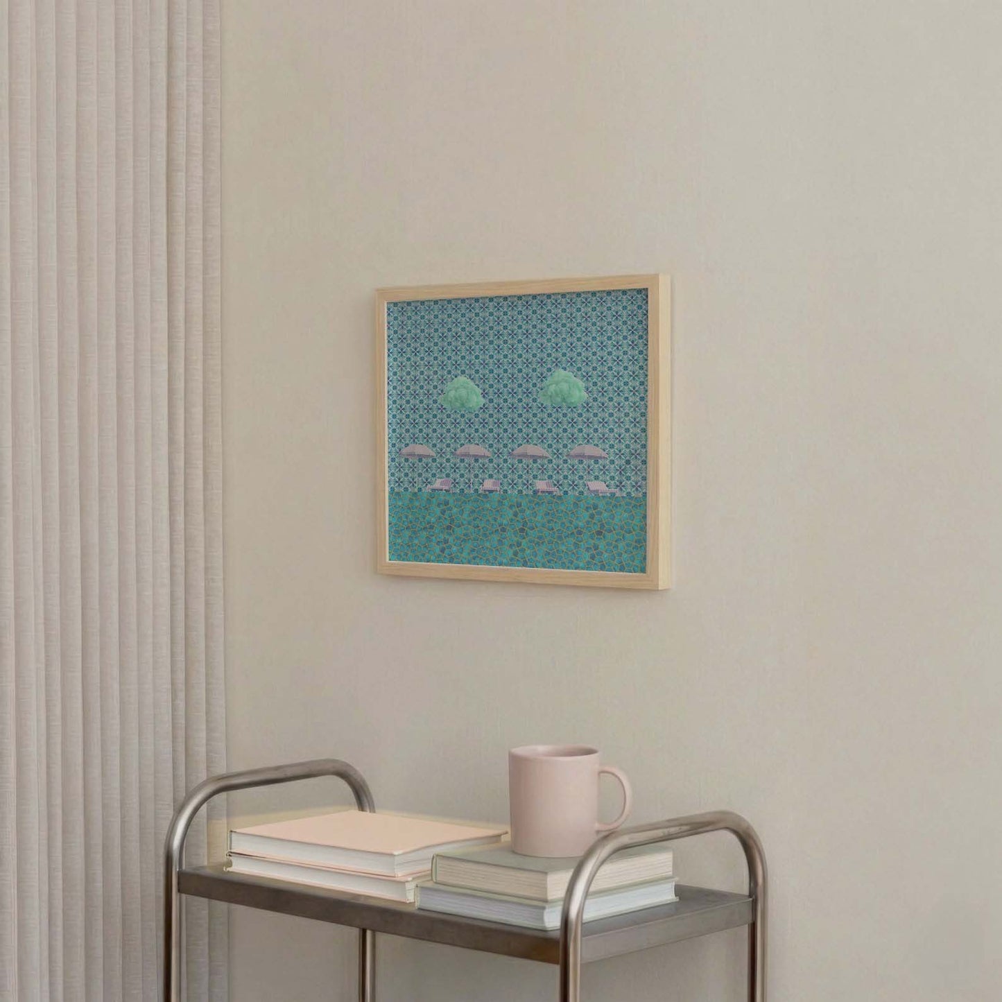 Cool Summer, Square, Framed Art