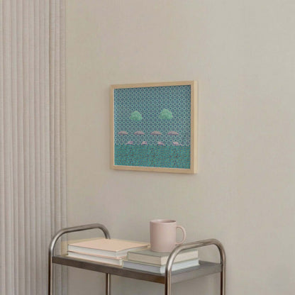 Cool Summer, Square, Framed Art