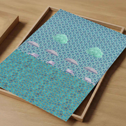 Cool Summer, Vertical, Art Print