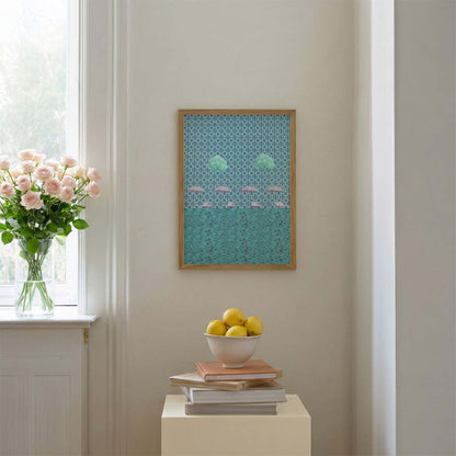 Cool Summer, Vertical, Framed Art