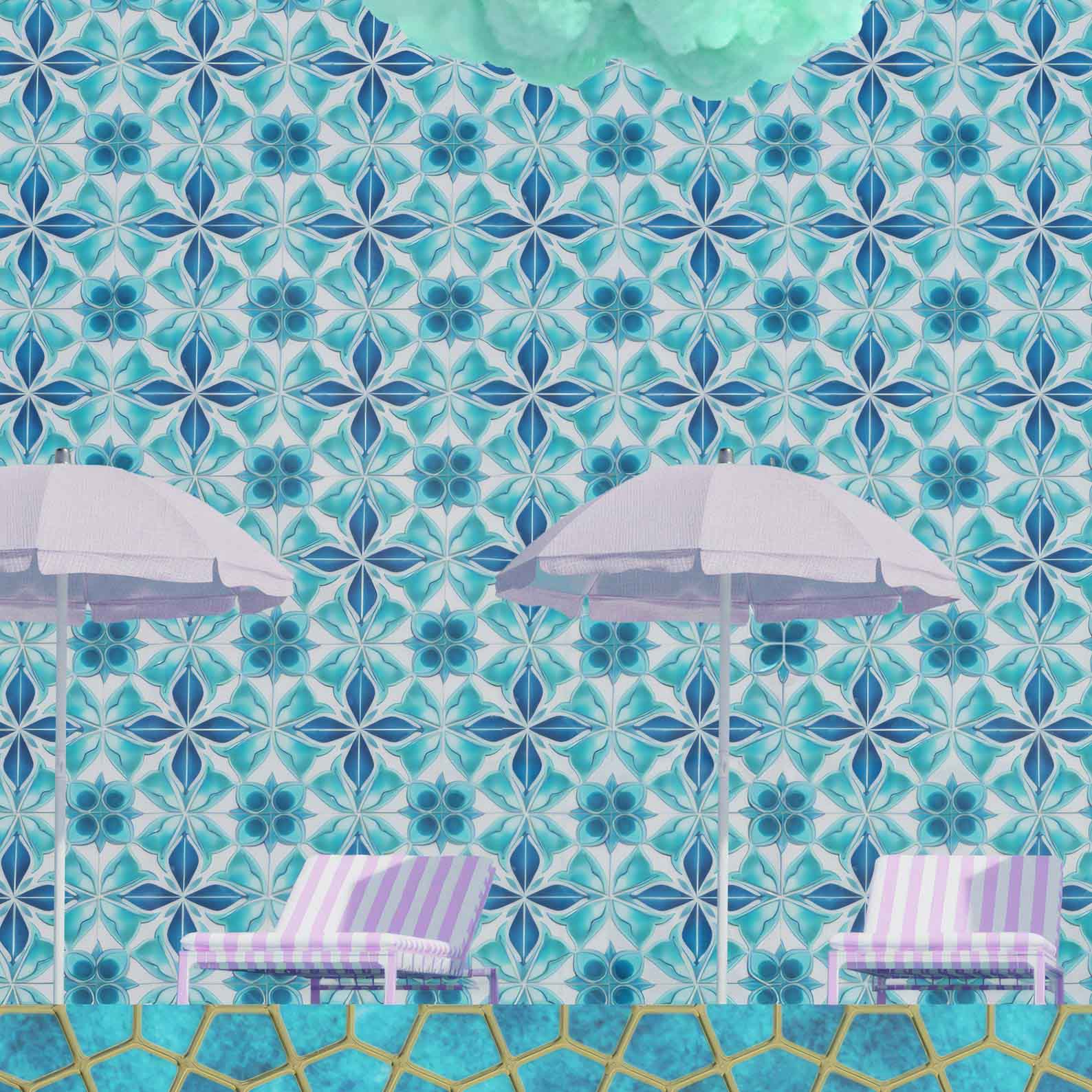 Extreme Close Up Detail Of Cool Summer